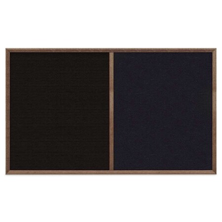 United Visual Products Slim Style Indoor Enclosed Corkboard, 18 UV501SC-SATIN-FORBO